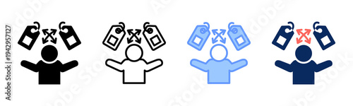 Switching Pattern icon set multiple style collection