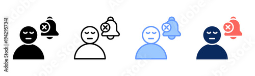 Signal Ignoring icon set multiple style collection