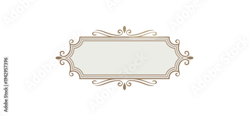 Elegant frame with ornamental design on black background vector illustration