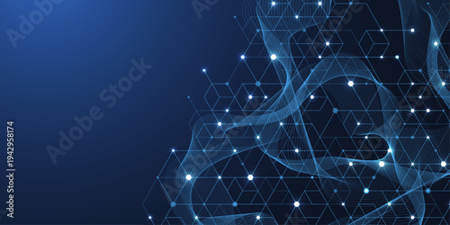 Abstract digital blockchain cube blocks concept. 3D big data cubes quantum computer technology idea. Artificial intelligence data core cubes design element