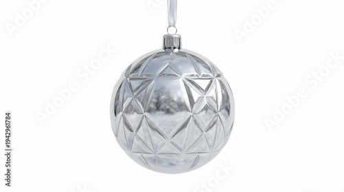 Wallpaper Mural Silver Christmas Ornament Torontodigital.ca