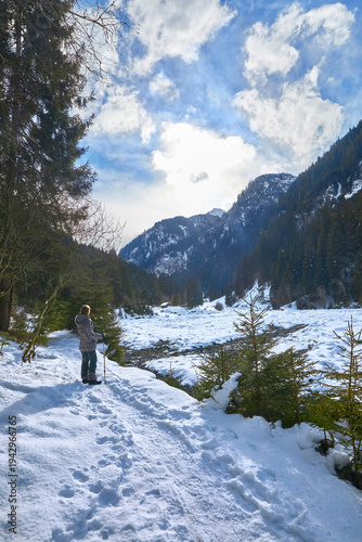 Wallpaper Mural Beautiful winter hike in the Hollersbach Valley, in the Salzburg region near Bramberg, Austria. Torontodigital.ca
