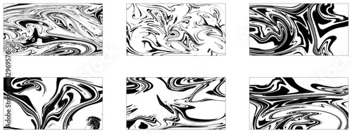 Set of white and black marble texture vector background. Vector design. 