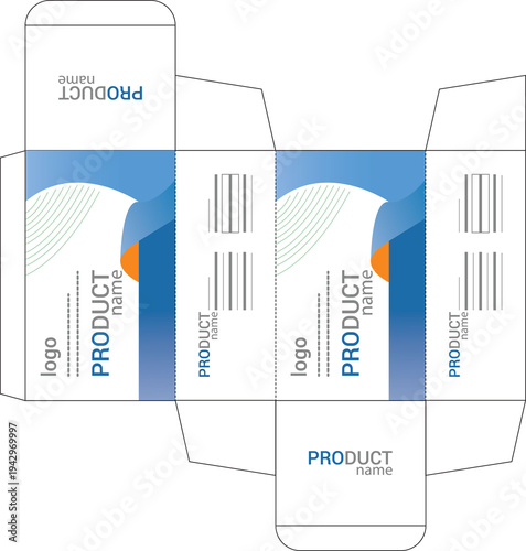 Professional medicine box design for pharmaceutical packaging