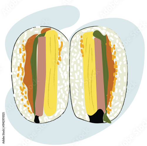 Chicken Burrito. burrito vector illustration in watercolor styl
