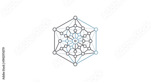 Abstract Network Connection with Hexagonal Geometry