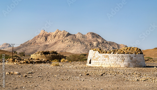 Obraz na plátně Beehive tombs at Bat archaeological site in Oman