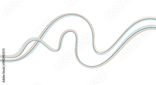 Abstract Flowing Lines Design, Modern Wave Pattern Background