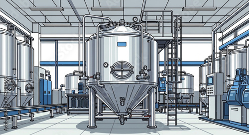 Industrial Factory Equipment and Machinery.