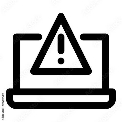 laptop alert icon