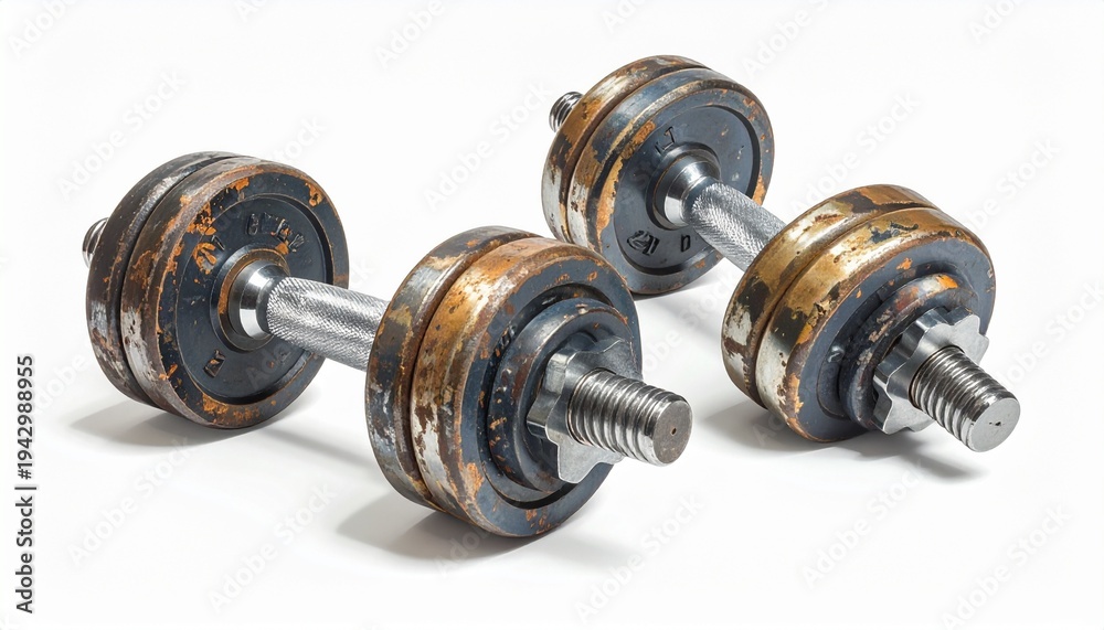 Fototapeta premium dumbbell isolated on white