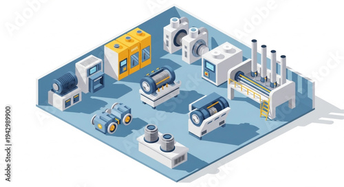Industrial Factory Machines and Equipment.