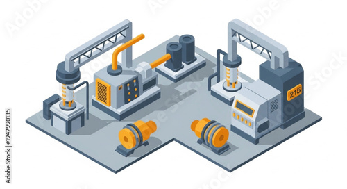 Industrial Factory Machines and Equipment.