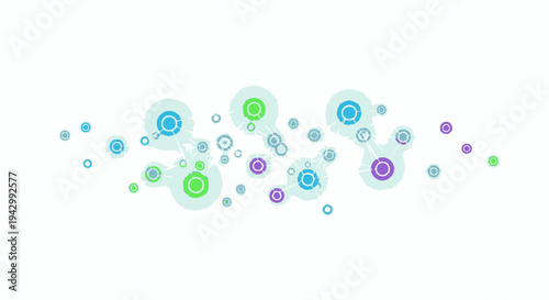 Abstract Network Connections with Circular Nodes and Lines