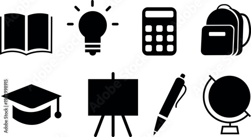 Education and learning icons