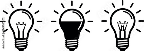 Light bulb ideas and inspiration concept