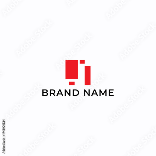 Free Download Modern Abstract Square Business Logo Icon Design with Red Color Shapes. Minimalist Geometric Symbol Design Vector. Representing Technology, Digital Transformation, Connection, Growth, and Innovation - GFXLoad