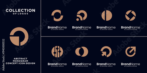 Vector Letter O Logo Design Template Collection.