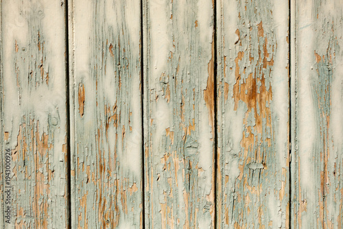 Weathered Wood Planks With Peeling Paint Rustic Vintage Texture Background For Design