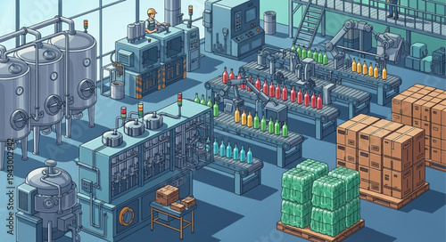 Industrial Factory Production Line.