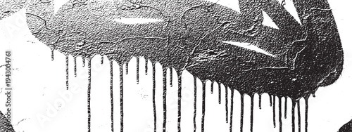 Grungy graffiti texture with paint drips and splatters