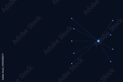 AI Data Flow Technology Background for SaaS Cloud and Corporate Presentation
