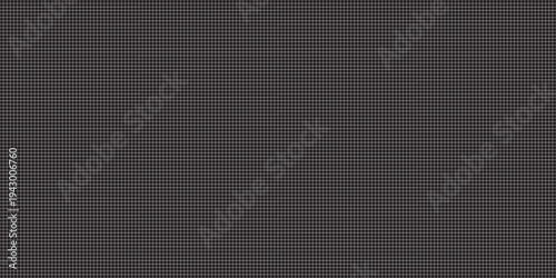 Small scales of white grid on black background for simple modern decoration, monochrome seamless pattern, and making cool banner on page, cover, presentation and website.