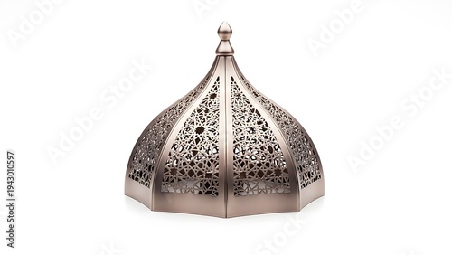 Ornate Metal Dome Decoration Object.