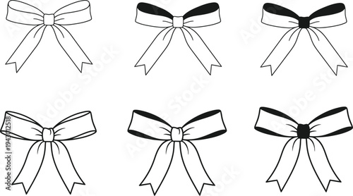 Step by step guide to tying bows in six variations