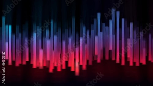 Vibrant Sound Wave Visualisation Animation.