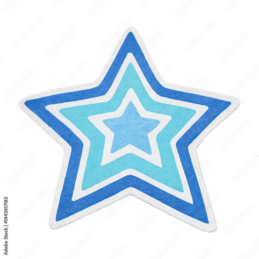 Obraz premium PNG Layered blue star design