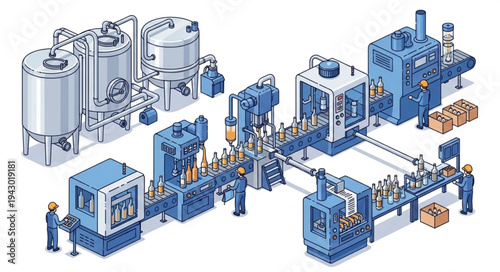 Industrial Manufacturing Plant Equipment Machinery.