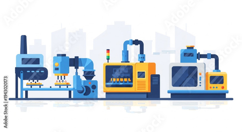 Industrial Machinery Equipment Factory Machines.