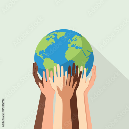 A Vibrant Illustration of Global Unity and Diverse Cooperation