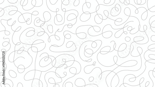 This image displays a seamless pattern of interconnected flowing black lines against a stark white background creating an abstract design high quality professional detailed modern elegant