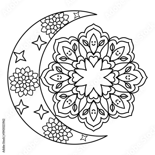 Mandala Coloring Book Page Vector031