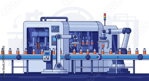 Industrial Manufacturing Production Line Machinery.