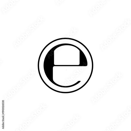 Estimated Sign Icon European e-mark Symbol