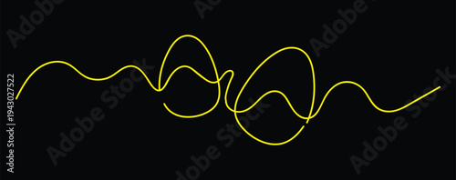 easter egg line art style vector eps 10