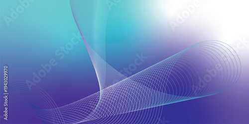 Abstract navy, white, and azure luminous waves sweeping through a dark atmospheric background with scattered glittering micro particles, modern digital tech theme, vector style.