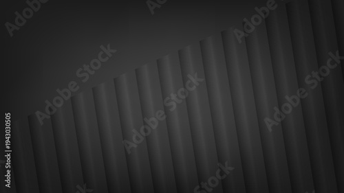 Modern dark gray abstract background with diagonal geometric stripes and subtle gradients, ideal for corporate branding, technology presentations, or website design elements.