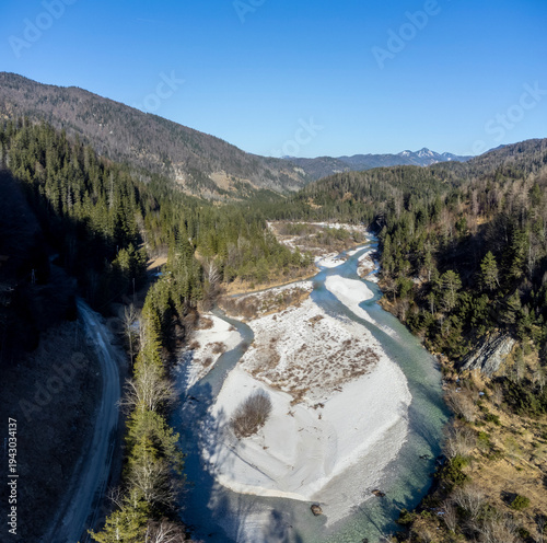 UNESCO World Natural Heritage Wilderness Area Dürrenstein-Lassingtal on the border between Styria and Lower Austria.The Lassingbach is a right tributary of the Salza river in the Ybbstal Alps in Austr