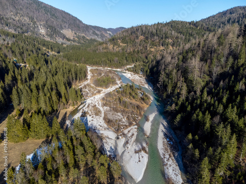 UNESCO World Natural Heritage Wilderness Area Dürrenstein-Lassingtal on the border between Styria and Lower Austria.The Lassingbach is a right tributary of the Salza river in the Ybbstal Alps in Austr