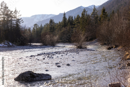 UNESCO World Natural Heritage Wilderness Area Dürrenstein-Lassingtal on the border between Styria and Lower Austria.The Lassingbach is a right tributary of the Salza river in the Ybbstal Alps in Austr