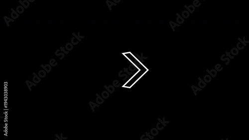Dynamic swipe right arrow animation 4k