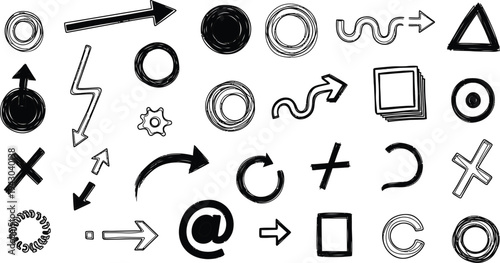 Collection of various symbols and icons