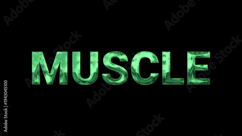 geen blue text animation