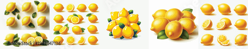 Lemon Fruit Vector Illustration Collection