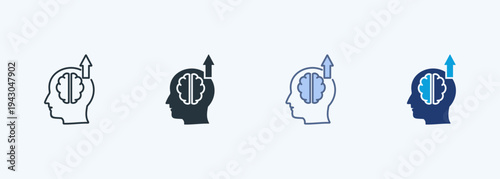 Intellectual Growth Multiple Style Icon Collection
