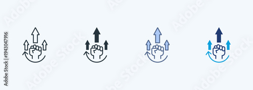 Progress Multiple Style Icon Collection